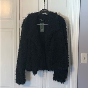 Wild Fable Fuzzy Black Jacket
